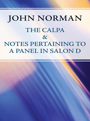 cover image of Calpa & Notes Pertaining to a Panel in Salon D